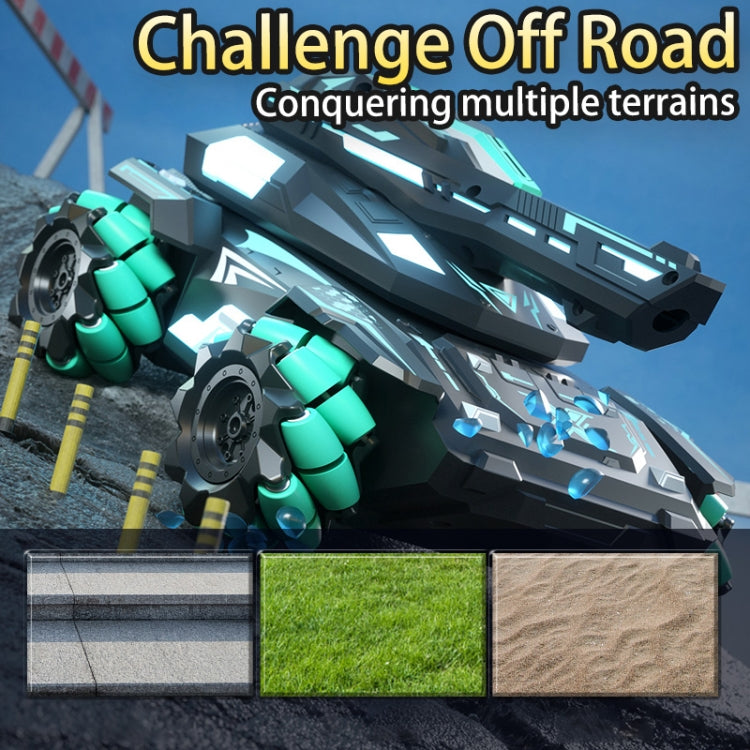 Q171 2.4G Stunt Water Bomb Battle Armor Model Remote Control Car, Specification:Single Control(Blue) by bashfashion