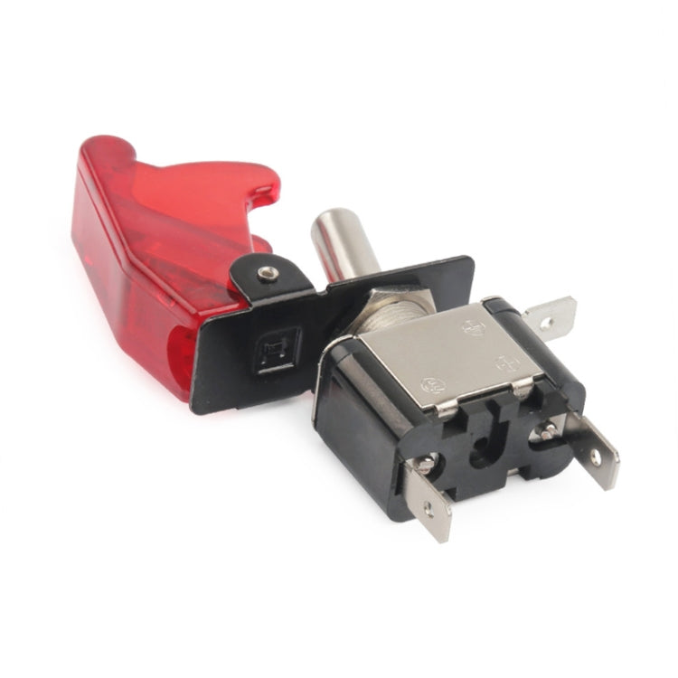 Flip Cover Nitrous Arming Switch with Red LED Indicator (Vehicle DIY), Red by bashfashion