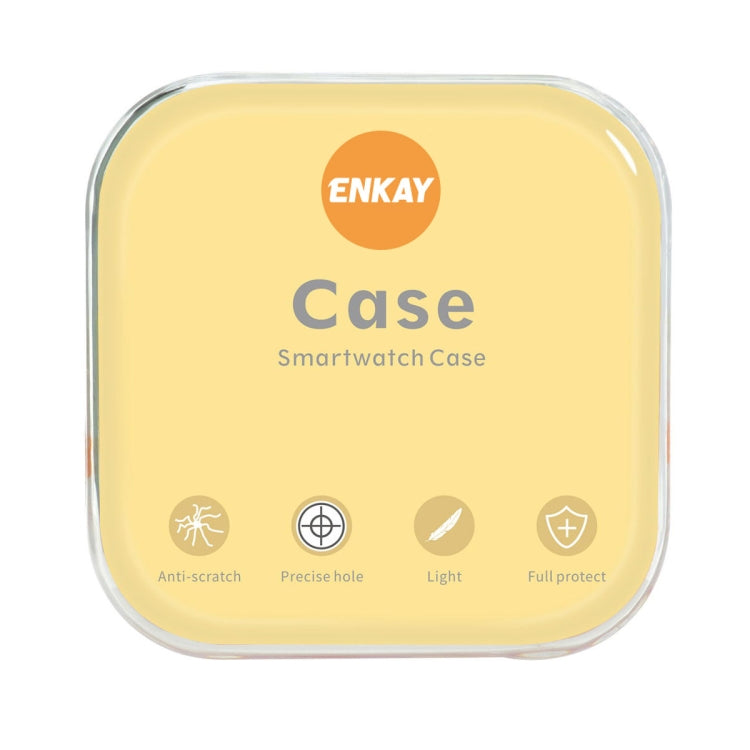 For Apple Watch Ultra / Ultra 2 49mm ENKAY Full Coverage Transparent Soft TPU Case with Screen Film by ENKAY