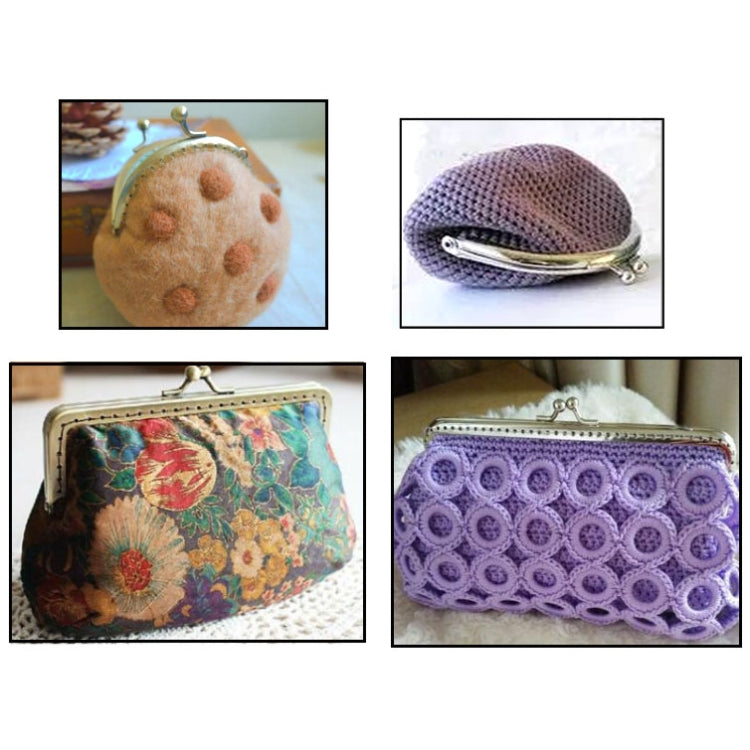 Handmade Vintage Embossed Square Semi-circular Coin Purse Handbag Handle, Specification:Round Medium by bashfashion