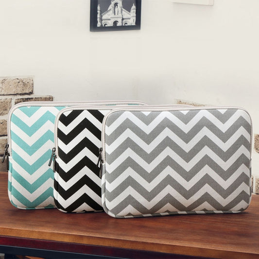 LiSEN LS-525 Wavy Pattern Notebook Liner Bag, Size: 15 inches(Black) by LiSEN