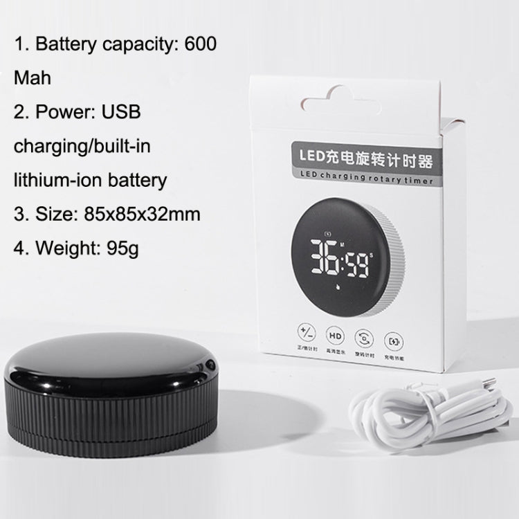 GS-302 Large Screen LED Electronic Rotating Kitchen Timer(Ivory White) by bashfashion