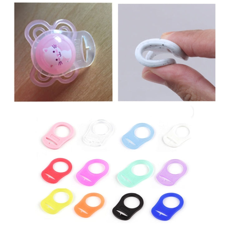 10pcs Dummy Pacifier Holder Clip Adapter Ring Button Style Pacifier Adapter(C8) by bashfashion
