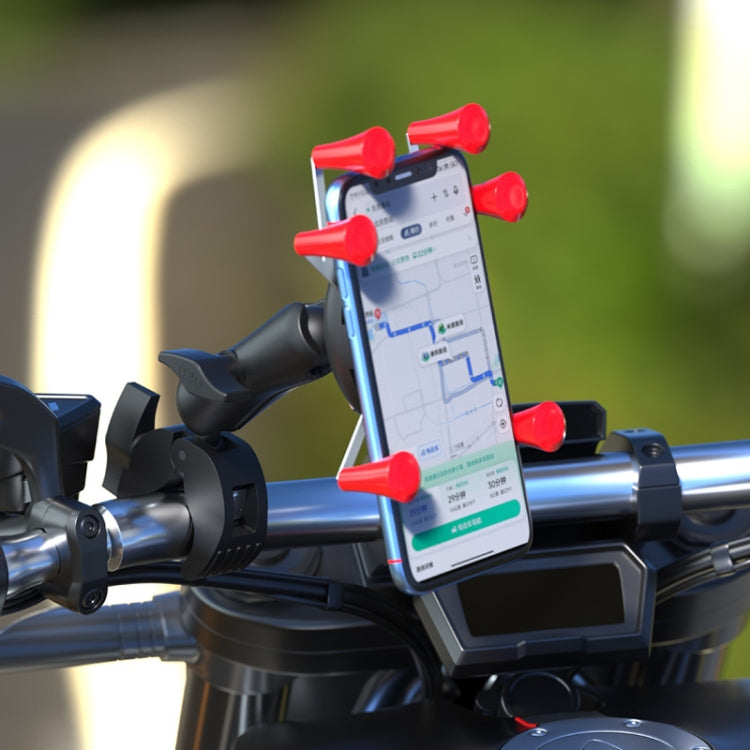 Camera Phone Holder Ball Head Base Live Riding Shooting Handlebar Rotating Clamp(Quick Release) by bashfashion