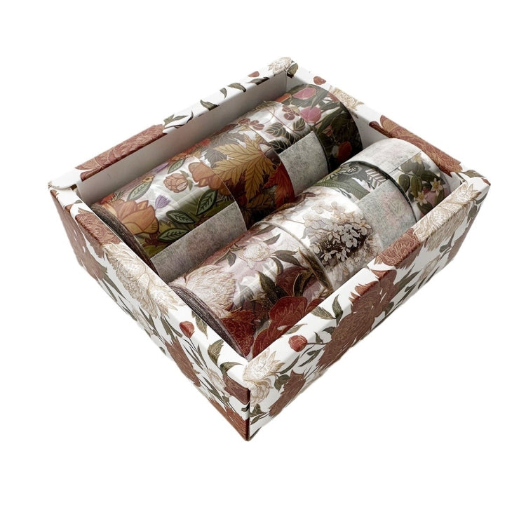8rolls /Box Ancient Style Transparent PET Tape Set for Journaling 3cm x 2+2cm x 2+1.5cm x 4(Van Gogh) by bashfashion