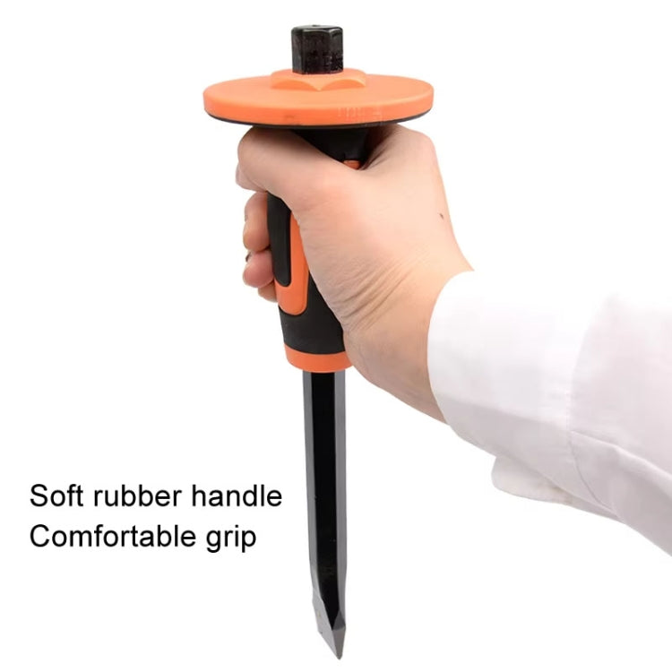 MYTEC Upgraded Tip 300mm Forged Hexagonal Rod Chisel Big Top Cap Industrial Grade Forged Steel Chisel by MYTEC