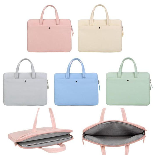14-14.6inch Universal Laptop Bag Briefcase Women Multifunctional Shockproof Computer Bag, Color: Black by bashfashion