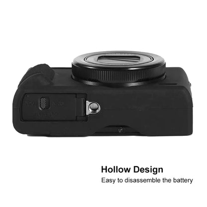 For Canon PowerShot G7 X Mark III / G7X III / G7X3 Soft Silicone Protective Case(Black) by bashfashion