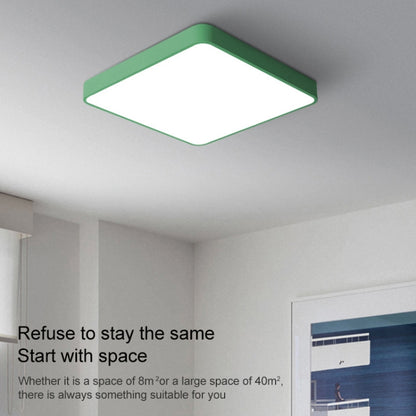 Macaron LED Square Ceiling Lamp, Stepless Dimming, Size:30cm(Yellow) by bashfashion