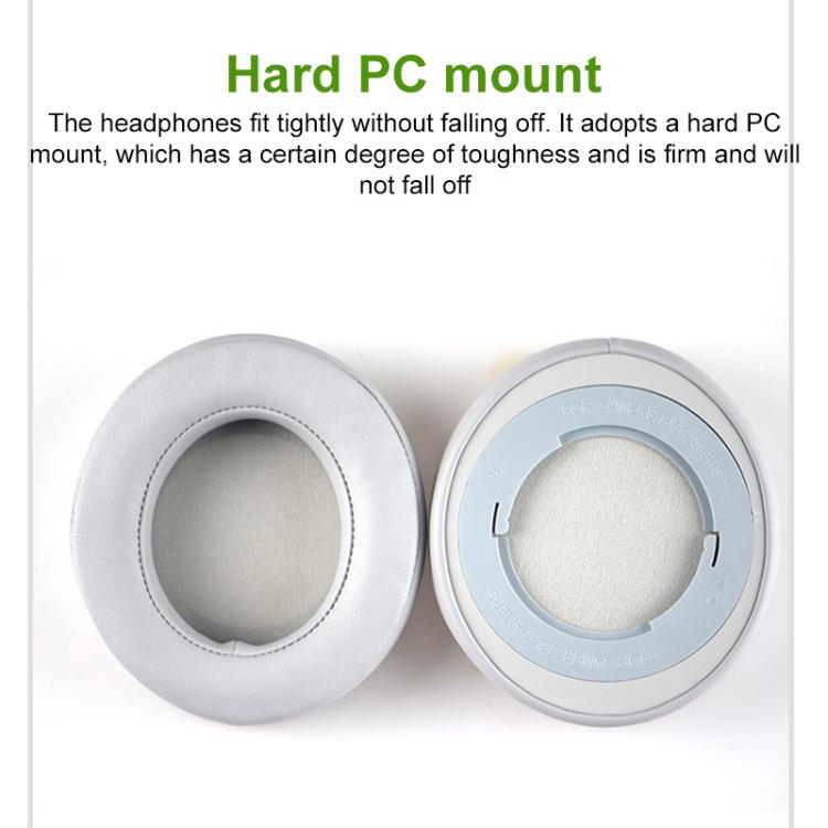 1 Pair Rotating Snap-on Replacement Earpads For Razer Kraken Pro V2, Material:Cotton Fabric(Grey) by bashfashion