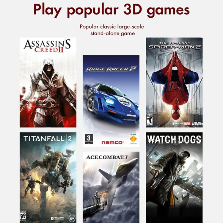 GD10 64G Built-In 30000+ Games Dual System Set-Top Box 3D Home 4K HD TV Game Console Box AU Plug(Black) by ANBERNIC