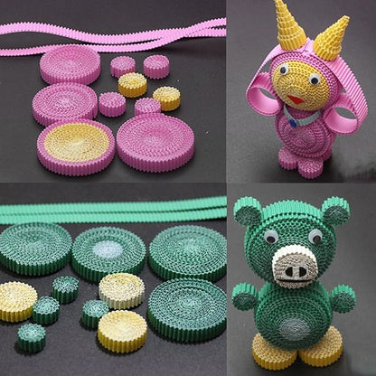 10 Sheets Corrugated Paper Thickened Wrapping Paper Handmade DIY Wrapping Paper Material, Specification: 50x70cm(Dark Green) by bashfashion