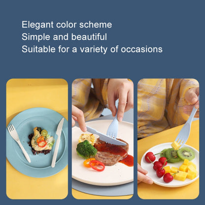 4 In 1 Portable Wheat Straw Tableware Set Outdoor Travel Storage Tableware Box, Style: B With Chopsticks (Pink) by bashfashion