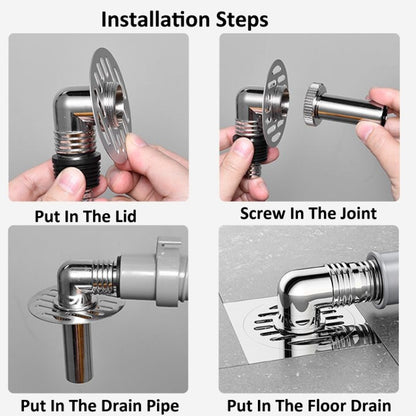 Elbow Type Washing Machine Floor Drain Joint Pipe Connector, Spec: A1 by bashfashion