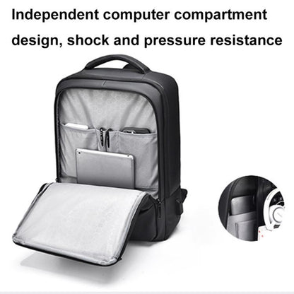 OUMANTU 2103 Large Capacity Multi-Compartment Waterproof Laptop Backpack With USB Port(Gray) by OUMANTU