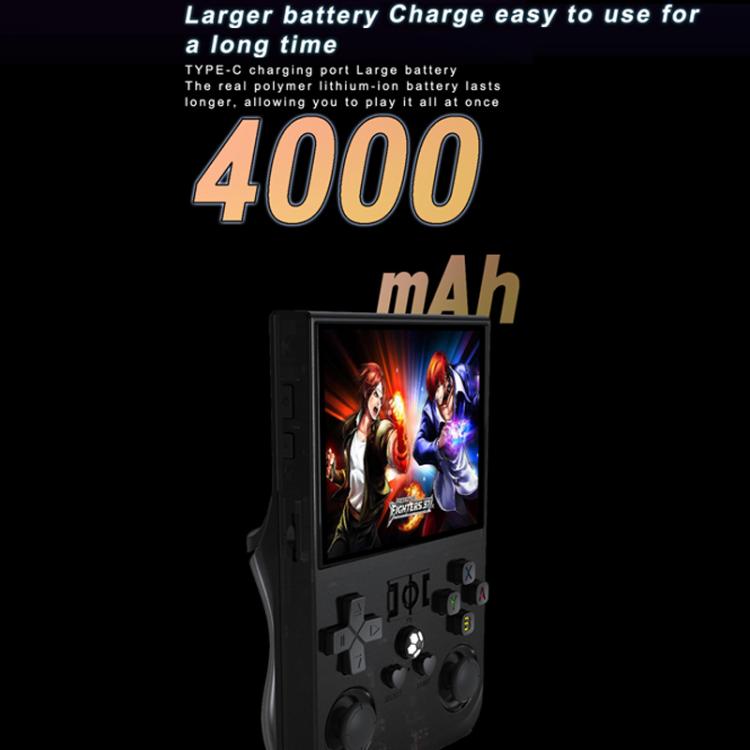 Portable Open Source GBA/FC Arcade Handheld Game Console, Size: 64G(Transparent Black) by bashfashion