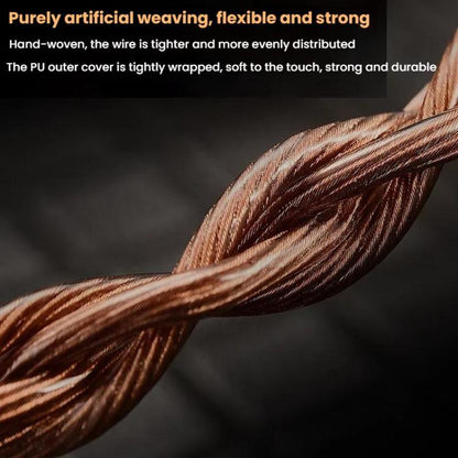 CVJ VS400 Interchangeable Audio Plug Oxygen-Free Copper Headphone Upgrade Cable, Style: Type-C 0.75mm by CVJ