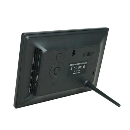 7-inch Digital Frame Calendar Day Clock With 3 Medication Alerts, 5 Custom Alarms, Multi-Language Support UK Plug White by bashfashion